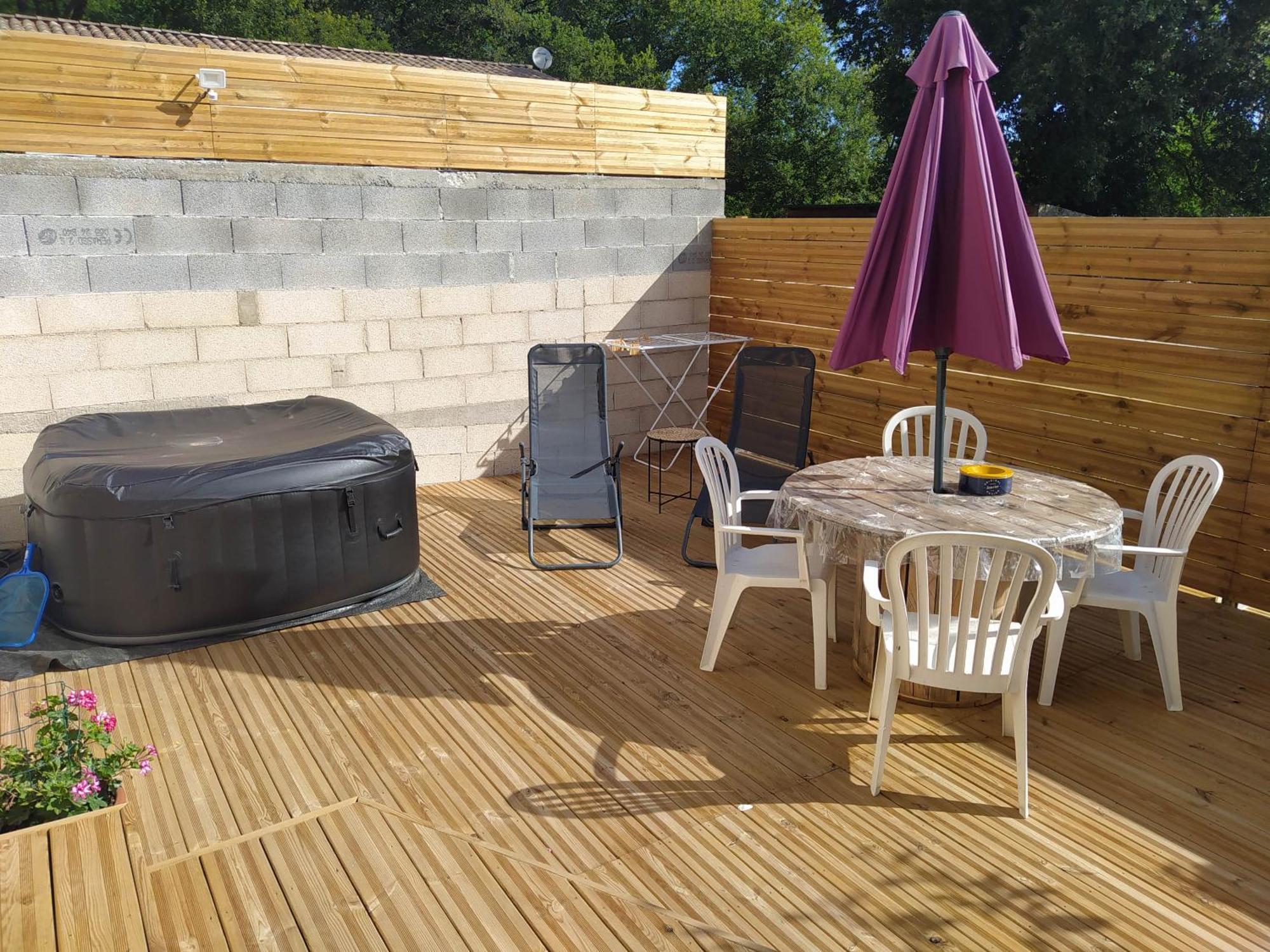 Studio Cosy Avec Terrasse Et Jacuzzi A Disposition De Mai A Aout Rians  Εξωτερικό φωτογραφία